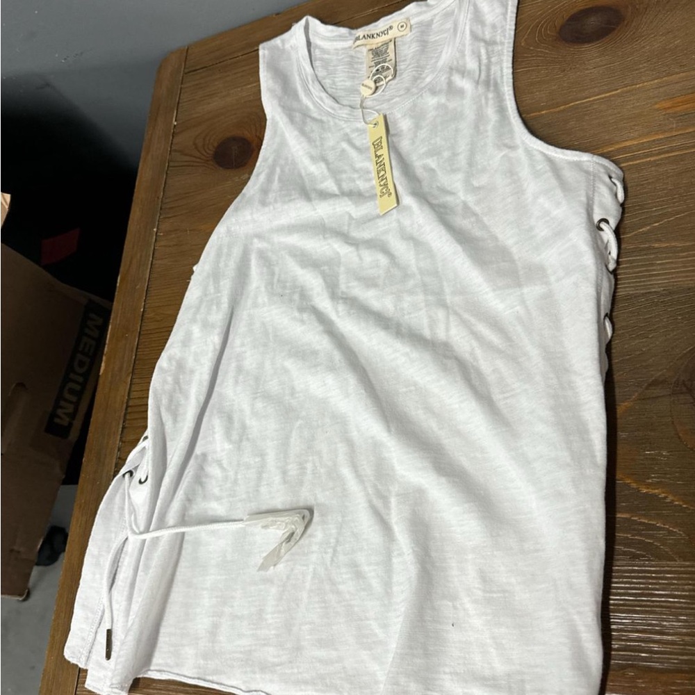 Blank NYC White Tank Top